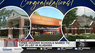 3 Hoover schools named to top 25 list in Alabama