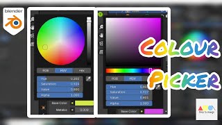 How to change colour picker in Blender | Blender beginner Sinhala tutorial tips No 04