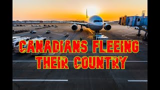 Canadians Are Fleeing Canada at a Frantic PACE ! Mass exodus   - More Brain Drain !