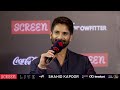 live shahid kapoor exclusive on films bollywood u0026 arranged marriage shahid kapoor x screen live