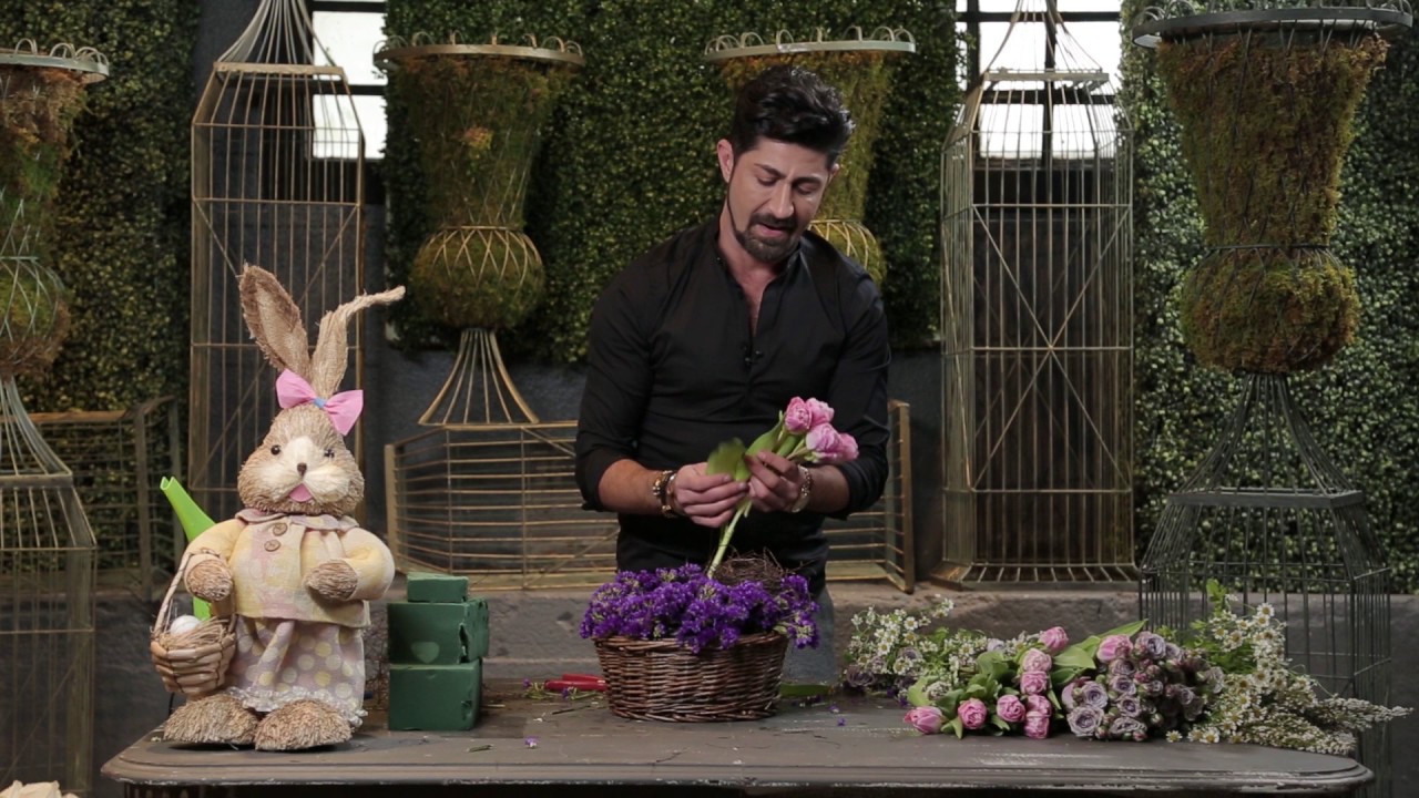 Diy Easter Spring Nest Floral Arrangement Youtube