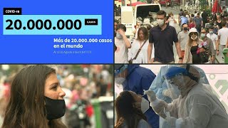 Más de 20 millones de casos de coronavirus en el mundo | AFP