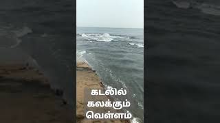 கடலில் கலக்கும் வெள்ளம் #flood #tamilnaduflood #poompuhar #cablesankar