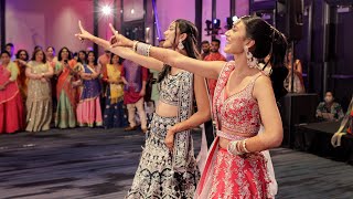 Beautiful Sangeet Dance Performance by the Bride and her Sister - Indian Wedding 4K
