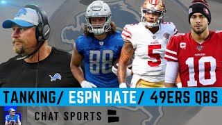 Lions Rumors On Intentionally Tanking? ESPN Hates Detroit, Jared Goff Named Captain + 49ers QB’s