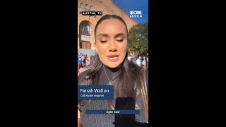 UT Austin students protest the university's plan to consolidate departments into a new one