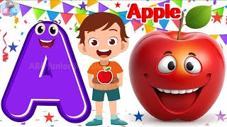 ABC Kid's Song / Phonics Song / A for Apple / Kiddos Study Zone /Shapes, Colour, Number Song /A to Z