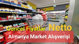 🛒Almanya Yeni Market Alışverişi 🛒 | Netto Güncel Market  Fiyatları - 28 Ocak 2023