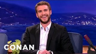 Liam Hemsworth Got His Butt Kicked By Jean-Claude Van Damme | CONAN on TBS