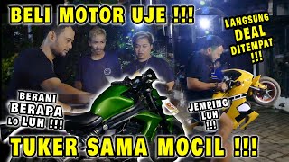 MOGE PANJI PETUALANG TUKER MOTOR KECIL | BARU DI NAIKIN ANCUR !!!