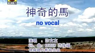 神奇的马 Shen Qi De Ma 伴奏 karaoke 许文友 Xu Wen You