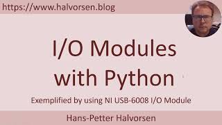 DAQ with I/O Modules in Python