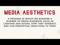 What is Media Aesthetics?