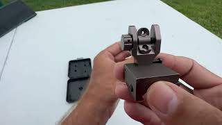 Feyachi S27 Fiber Optic Iron Sights Flip Up Front and Rear Sites REVIEW