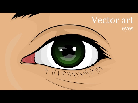 How to draw a simple vector eye How to draw a simple vector eye