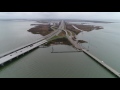 aerial louisiana lake ponchartrain to mississippi river