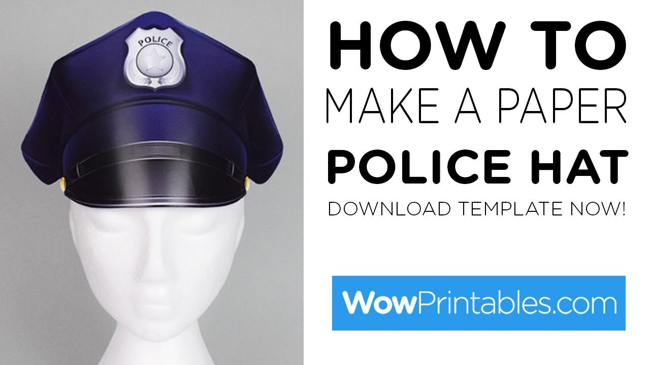 Policeman Hat Template