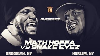 MATH HOFFA VS SNAKE EYEZ SMACK/ URL RAP BATTLE