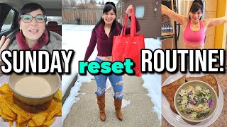 SUNDAY RESET | Weight Loss Meal Prep, Mall Cardio, New Workout Clothes, High Protein Snack