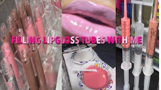 FILL LIPGLOSS TUBES WITH ME | Q&A QUESTIONS | fake friends, life, own business,ex boyfriends etc.