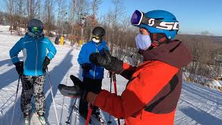雪野俱乐部，滑雪教练培训，含四级教练滑行秀，及雪野教练玩编队滑行