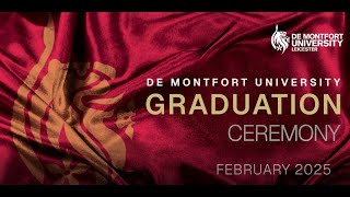 DMU Graduations February 2025: Tuesday 11 February  2pm