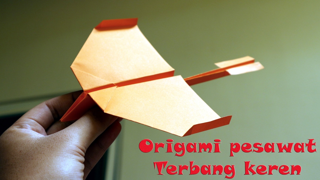 Origami Pesawat Terbaik Origami Pesawat Terbang Lama - YouTube