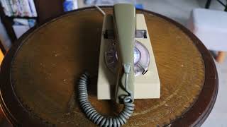 Trimphone GPO Telephone 722 Two Tone Beige, 1970s