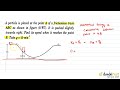 A particle is placed at the point A of a frictionless track ABC as shown in figure. It is pushed...