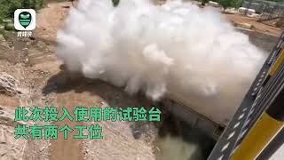 震撼实拍!我国最新研发的500吨级垂直双工位液体火箭发动机试车台正式启用