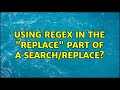 Using regex in the 