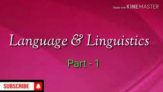 Fifth sem - Language and Linguistics