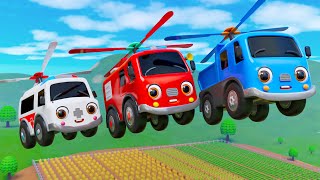 Wheels On The Bus on Mars | Rescue Baby Car From Bad Guy | Nursery Rhymes & Kids Songs - Baby Car TV