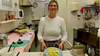 Pasta Grannies make tortelli d'erbetta