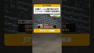 札幌ドーム６億円超の赤字　ファイターズ移転で収益悪化　「新モード」も低調　昨年度決算 #shorts