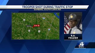 Trooper shot in the face after traffic stop in Bamberg, South Carolina, officials say