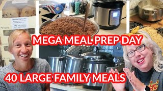 Meal Planning & Meal Prepping 40 Large Family Meals | 45 lbs of Chicken Thighs, Dairy Free Desserts!