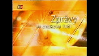 31.7.2000 - ČT2 - upoutávky, zprávy ve znakové řeči