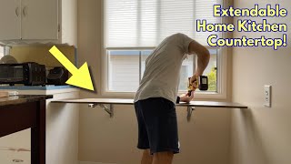 Folding Kitchen Countertop DIY Project!