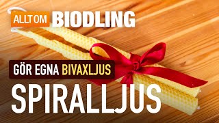 Bivaxljus: Spiralljus | Gör egna ljus av bivax