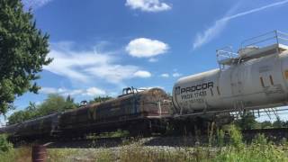 CSX 3364 goes into emergency in Tiffin, OH 8/23/16