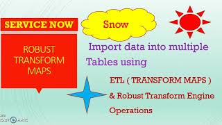 Robust Import Set Transform Maps Servicenow #import data #import excel data #Servicenow