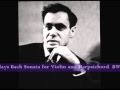 Leonid Kogan plays Bach Sonata for violin and Harpsichord BWV 1017 movement 3, Karl Richter