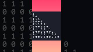 #Shorts 🔥 Java Program Print Numbers One and Zero Triangle Shape using for loop.
