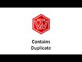 Contains Duplicate | LeetCode 217 | Google Coding Interview Tutorial