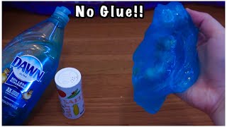 Dish Soap Slime!! 💧 How To Make No Glue Slime With Salt!!