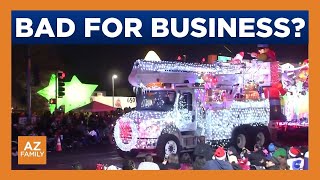 Central Phoenix business owners unhappy over parade road closures
