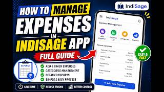 How to Manage Expenses in Indisage App | Full Guide
