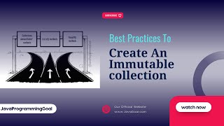 how should we create immutable collection in java | unmodifiable collections in java