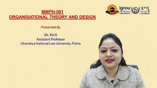 MMPH - 001 (Part- 1) Organizational theory and design